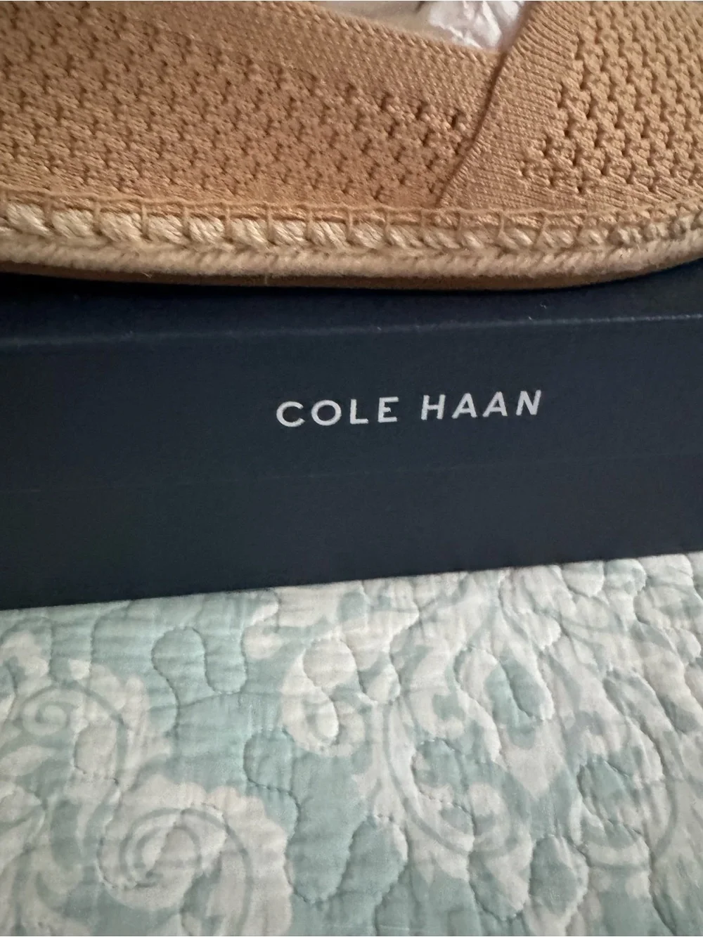 Cole Haan Tan Woven Slip-On Shoe